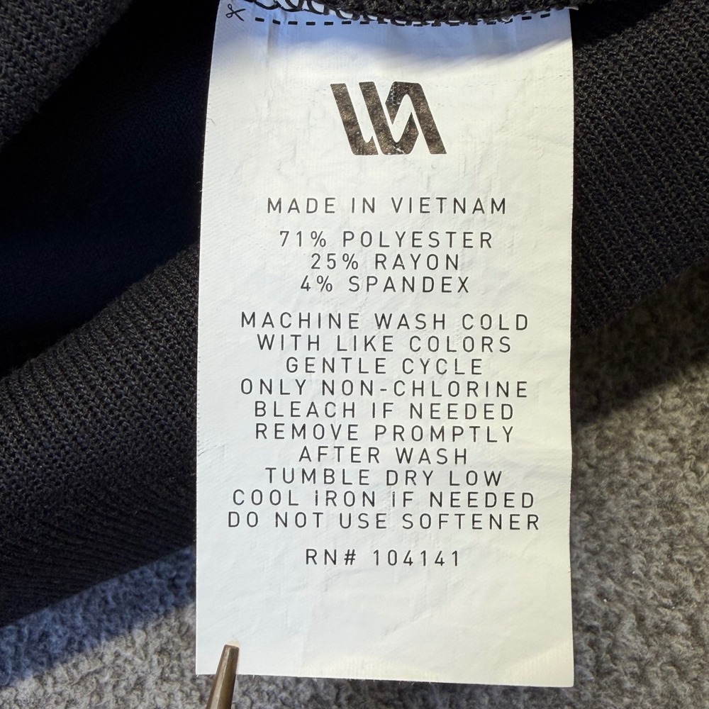 VRST Mens Limitless Crewneck Sweatshirt Black Zipper Pocket Pullover RN104141 M - Picture 7 of 9